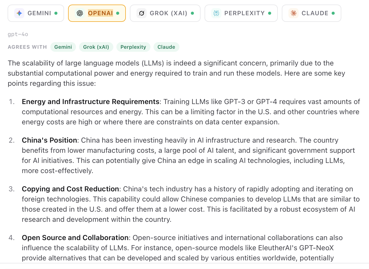 OpenAI engine answer in SearchCouncil