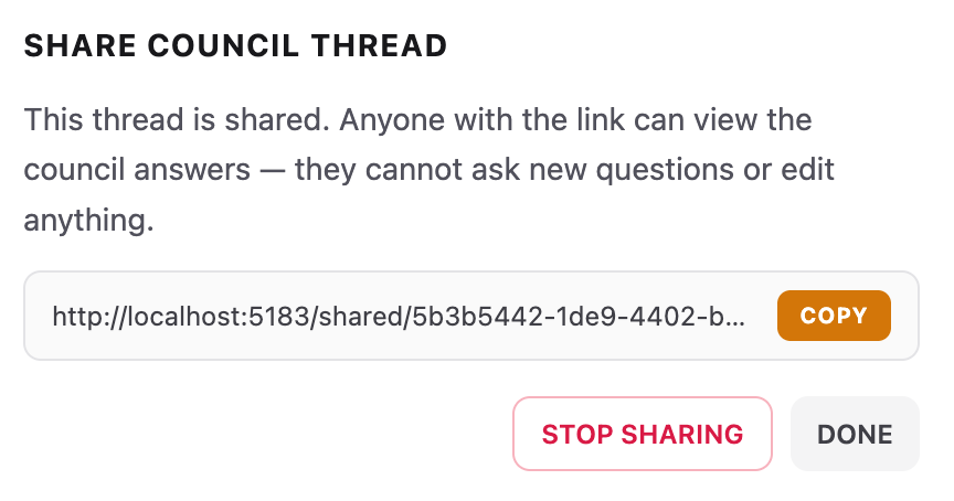 Share a SearchCouncil thread with a view-only link